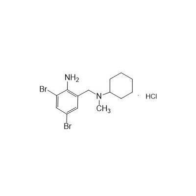 2-amino-3,5-dibromo-N-sikloheksil-N-metilbenzilamin hidroklorid